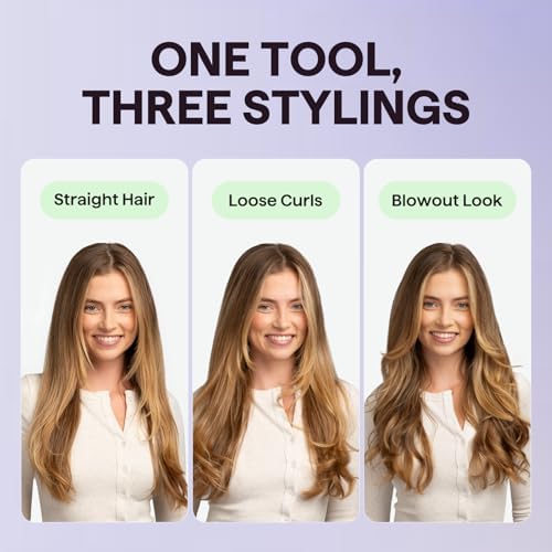 Wavytalk Blowout Express Millennial Pink round brush styling examples